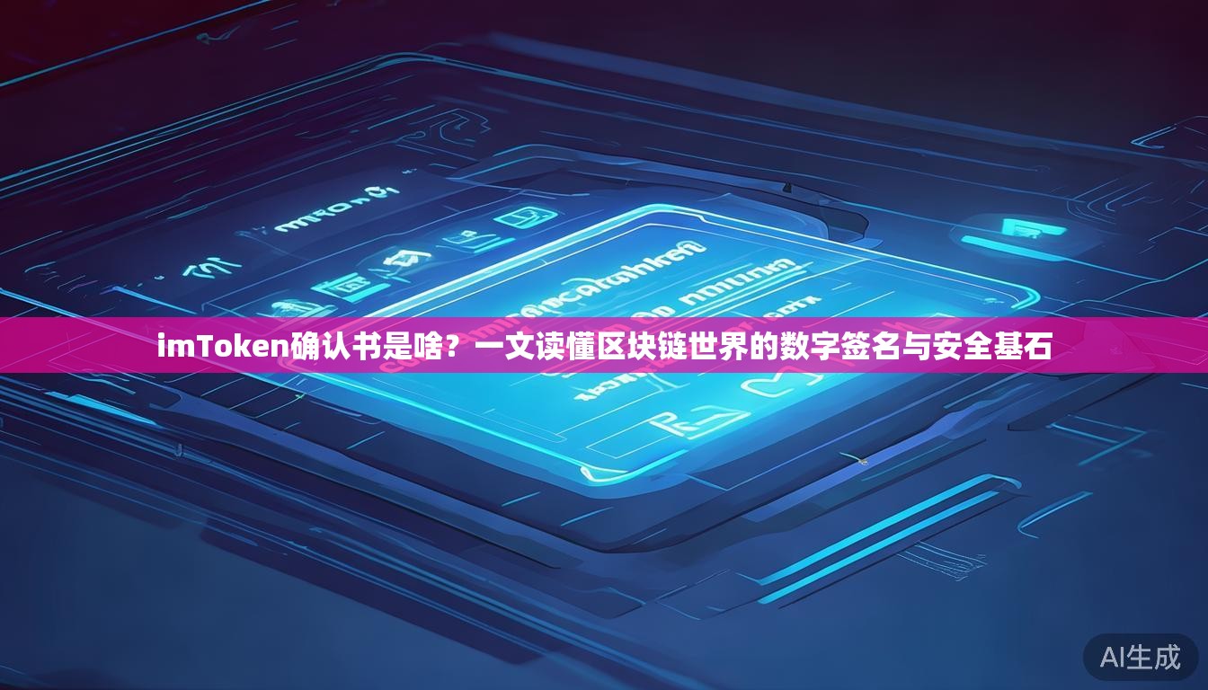 imToken确认书是啥？一文读懂区块链世界的数字签名与安全基石