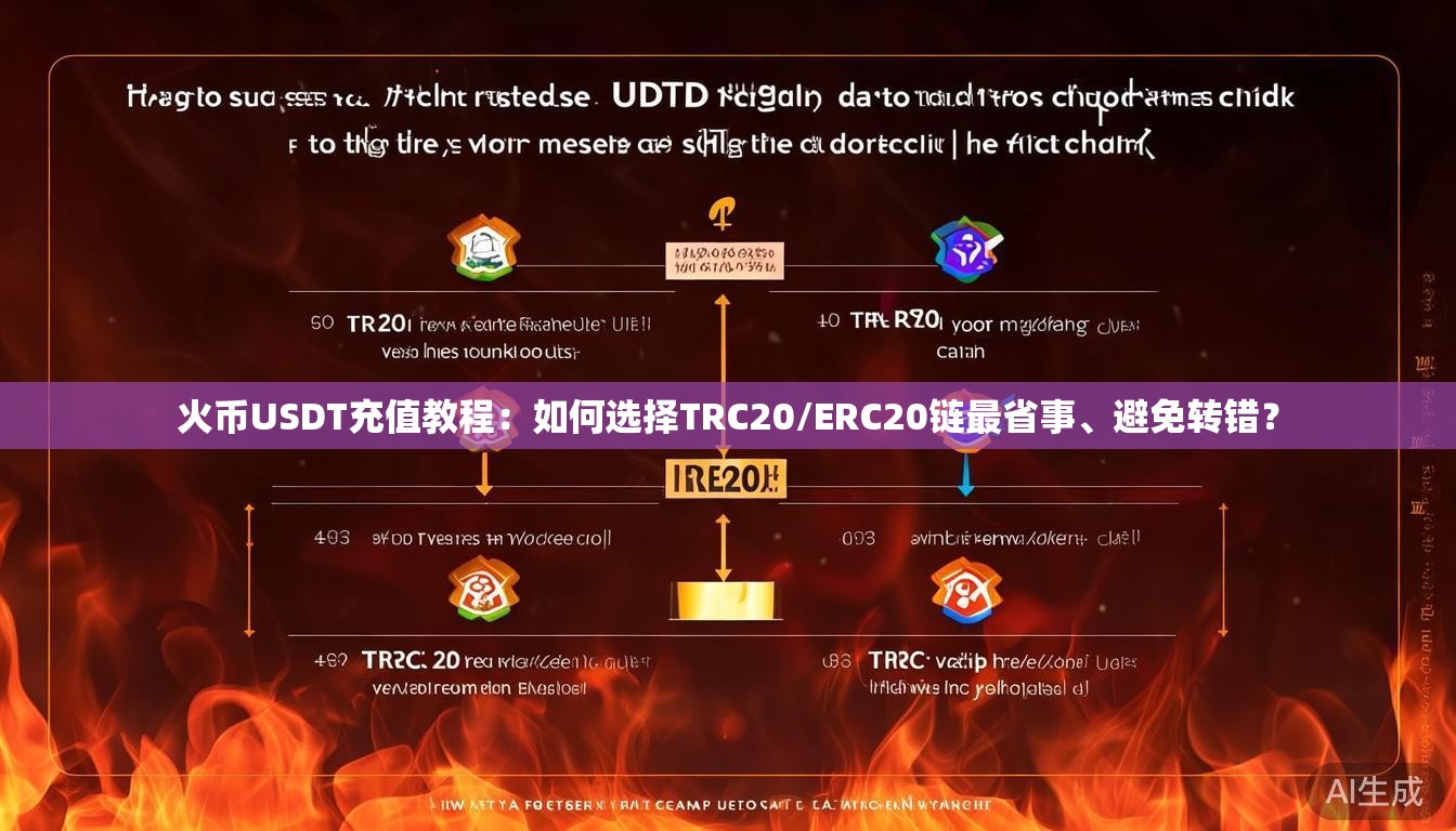 火币USDT充值教程：如何选择TRC20/ERC20链最省事、避免转错？