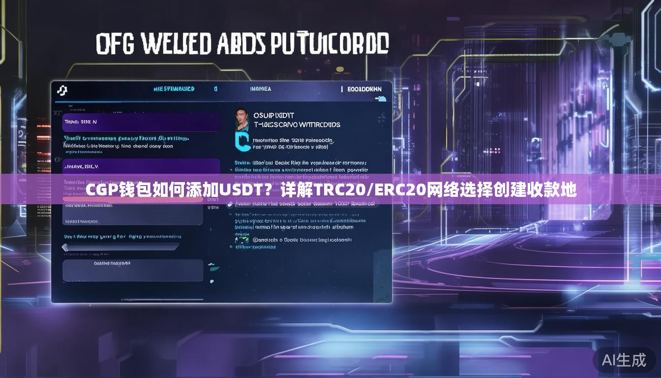 CGP钱包如何添加USDT？详解TRC20/ERC20网络选择创建收款地