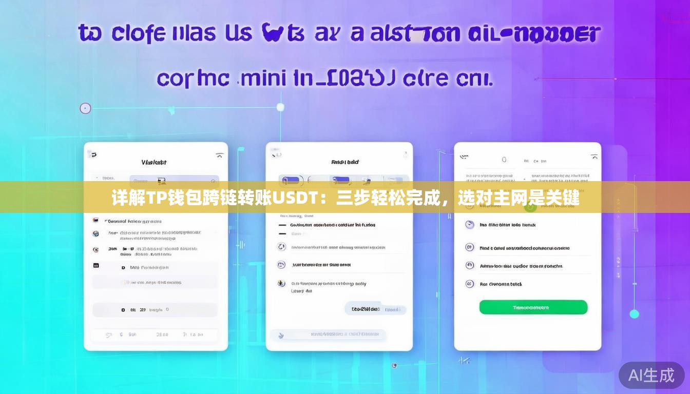 详解TP钱包跨链转账USDT：三步轻松完成，选对主网是关键