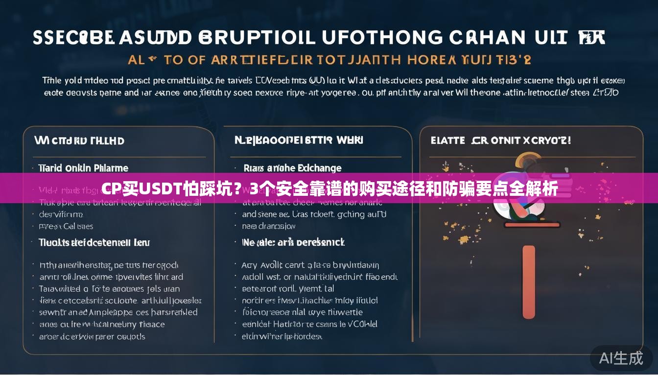 CP买USDT怕踩坑？3个安全靠谱的购买途径和防骗要点全解析